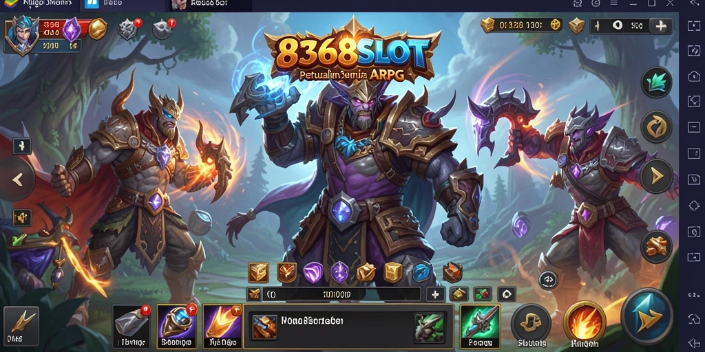 Screenshot dari gameplay ARPG 8368SLOT yang mendebarkan.