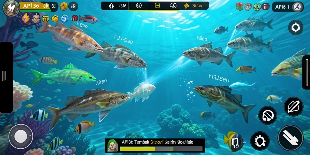 Tampilan menarik gameplay Tembak Ikan API36 yang seru.