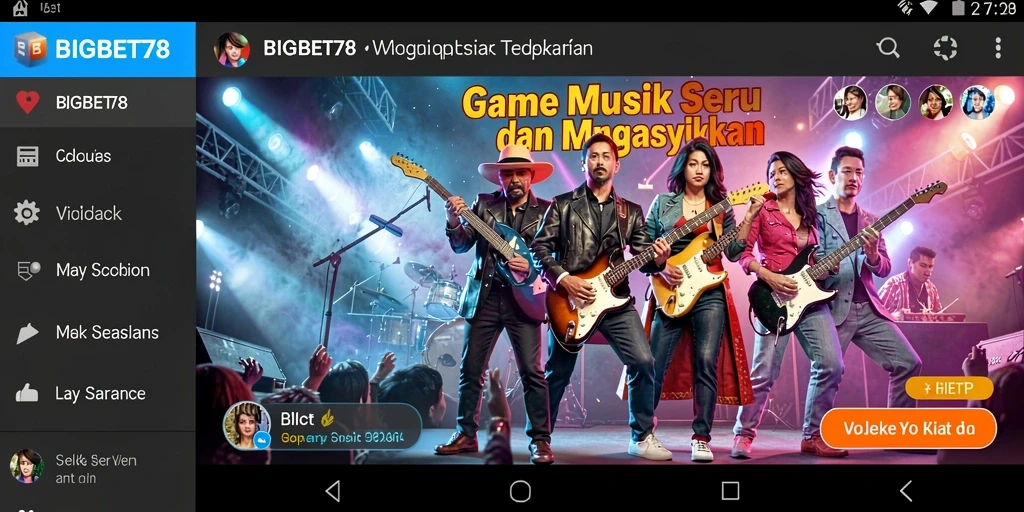 Tampilan menarik dari gameplay BIGBET78 dengan berbagai tantangan musik.