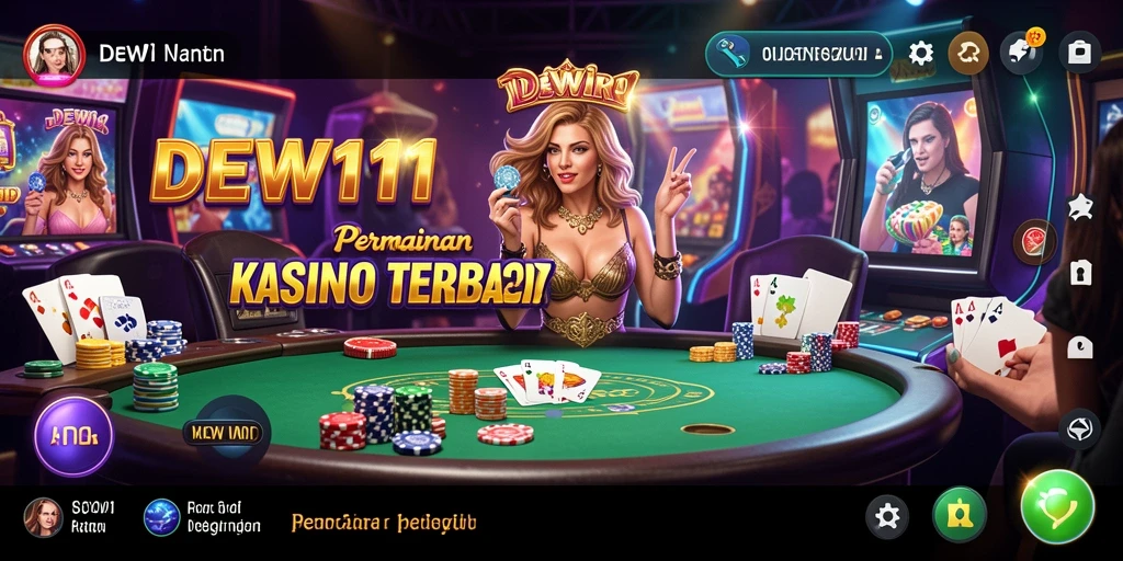 Tampilan menarik dari gameplay DEWI11 yang penuh aksi Kasino.