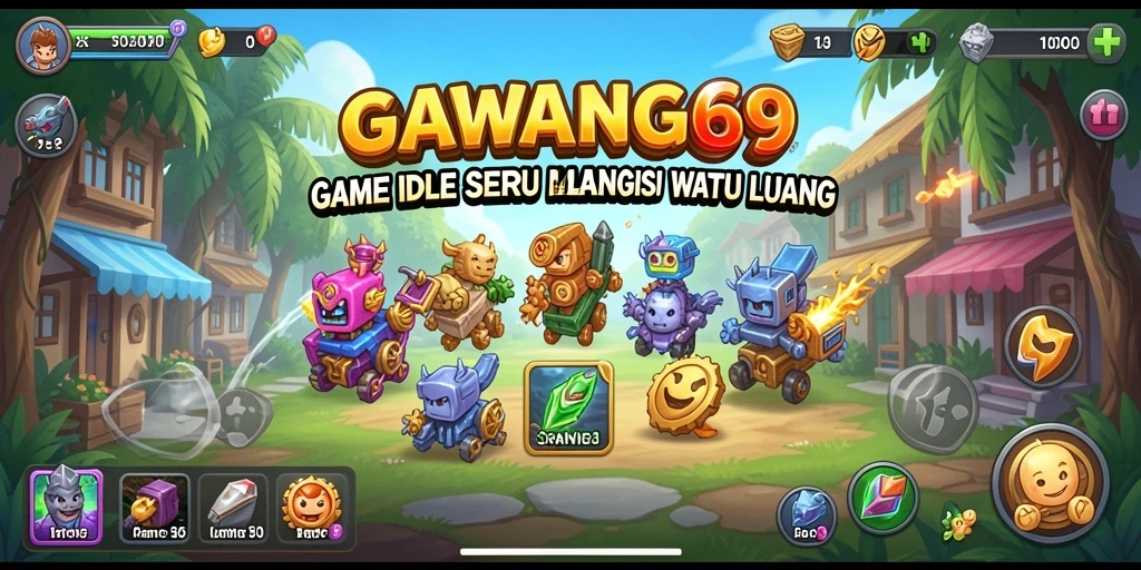 Tampilan gameplay GAWANG69 yang menawan dengan berbagai fitur Idle.