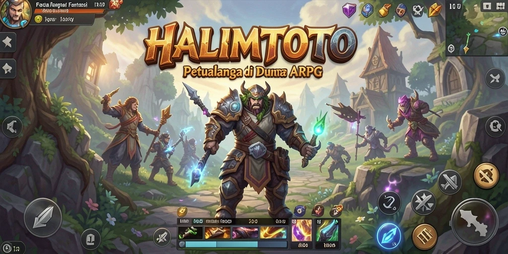 Tampilan menarik dan aksi seru dalam game ARPG.