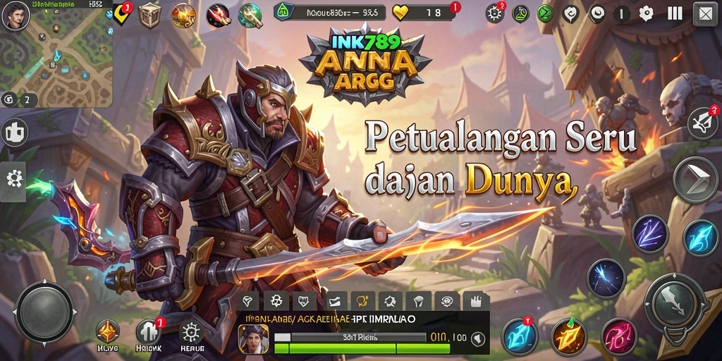 Tampilan gameplay seru dan grafis menawan dari INK789.