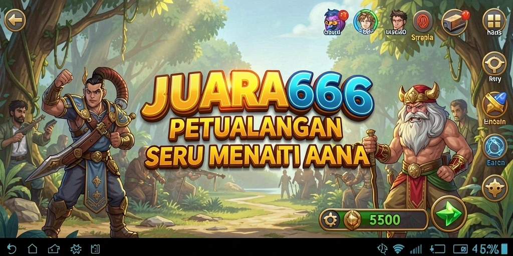 Tampilan gameplay JUARA666 yang menakjubkan dan penuh aksi petualangan.