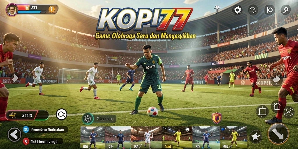 Tampilan screenshot KOPI77 menampilkan gameplay seru dengan aksi olahraga yang mendebarkan.