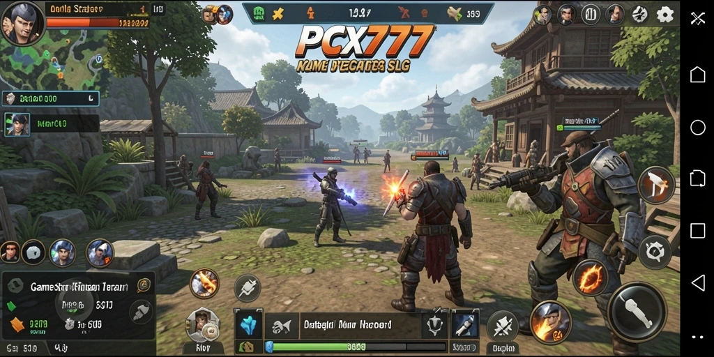 Tangkapan layar gameplay PCX777 yang menampilkan strategi dan kolaborasi.