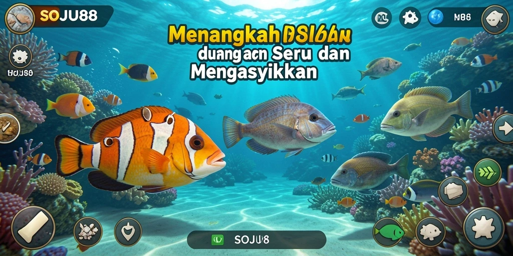 Tangkapan ikan berwarna-warni di gameplay SOJU88 yang menarik.