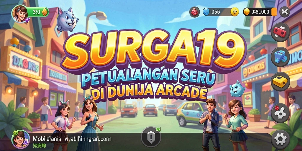 Screenshot SURGA19 menampilkan aksi gameplay seru dan warna-warni.
