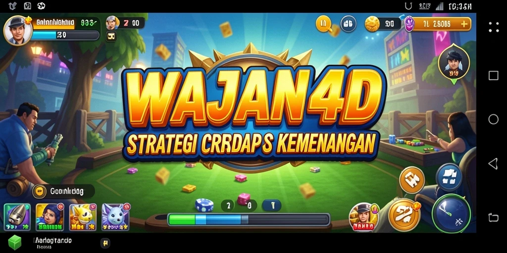 Screenshot gameplay WAJAN4D yang menunjukkan strategi pertempuran yang intens.