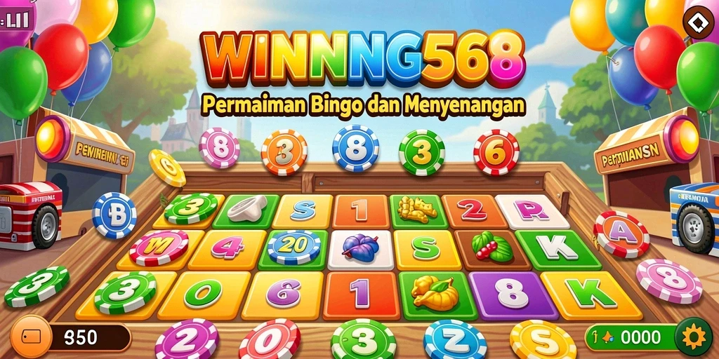 Tampilan menarik dari gameplay Bingo di WINNING568.