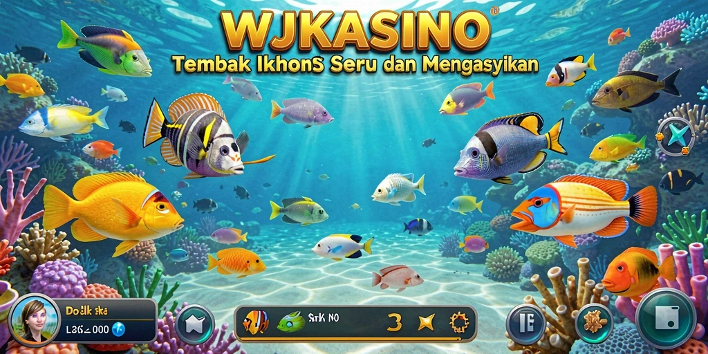 Tangkapan layar menampilkan keseruan gameplay Tembak Ikan di WJKASINO.