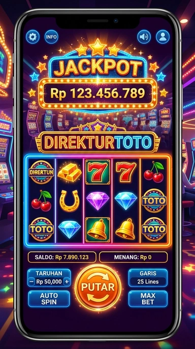 Tampilan utama aplikasi direkturtoto yang menarik dan mudah dinavigasi.